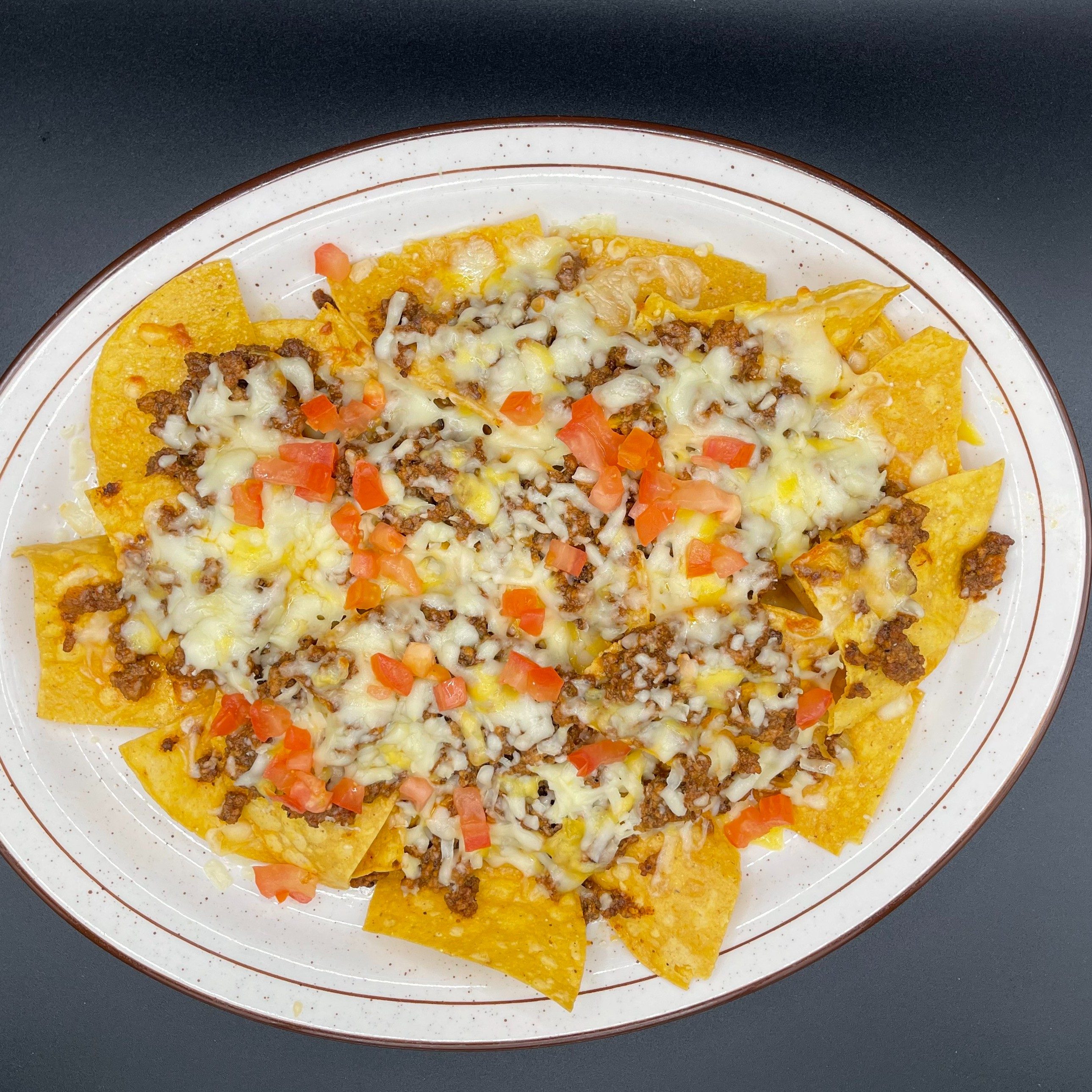 Nachos Con Carne.