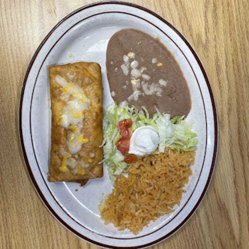 Chimichanga - Lunch Combination.