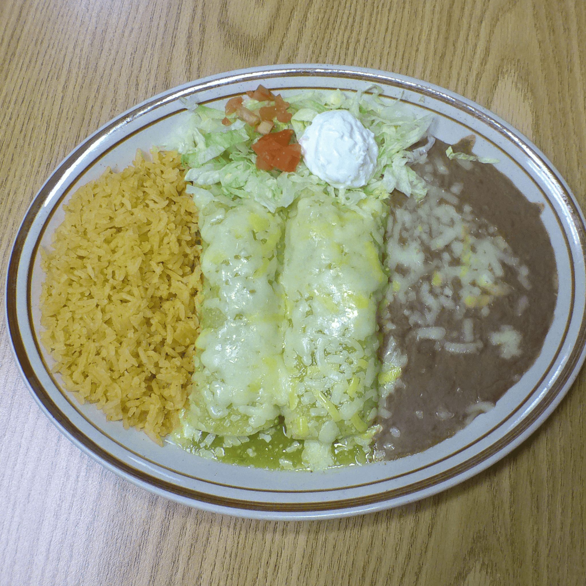 Enchiladas Suizas.